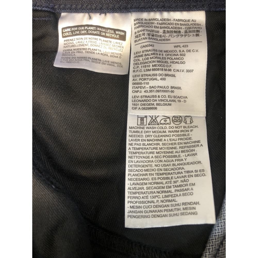 Levis 511 Mens Jeans Size 30x30 Dark Blue Slim Fit Denim Indigo - Picture 11 of 13